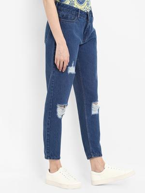 distressed boyfriend jeans - 15721918 - Standard Image - 2