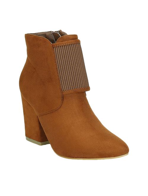 Chunky Block Heel Booties - 15722338 - Standard Image - 1