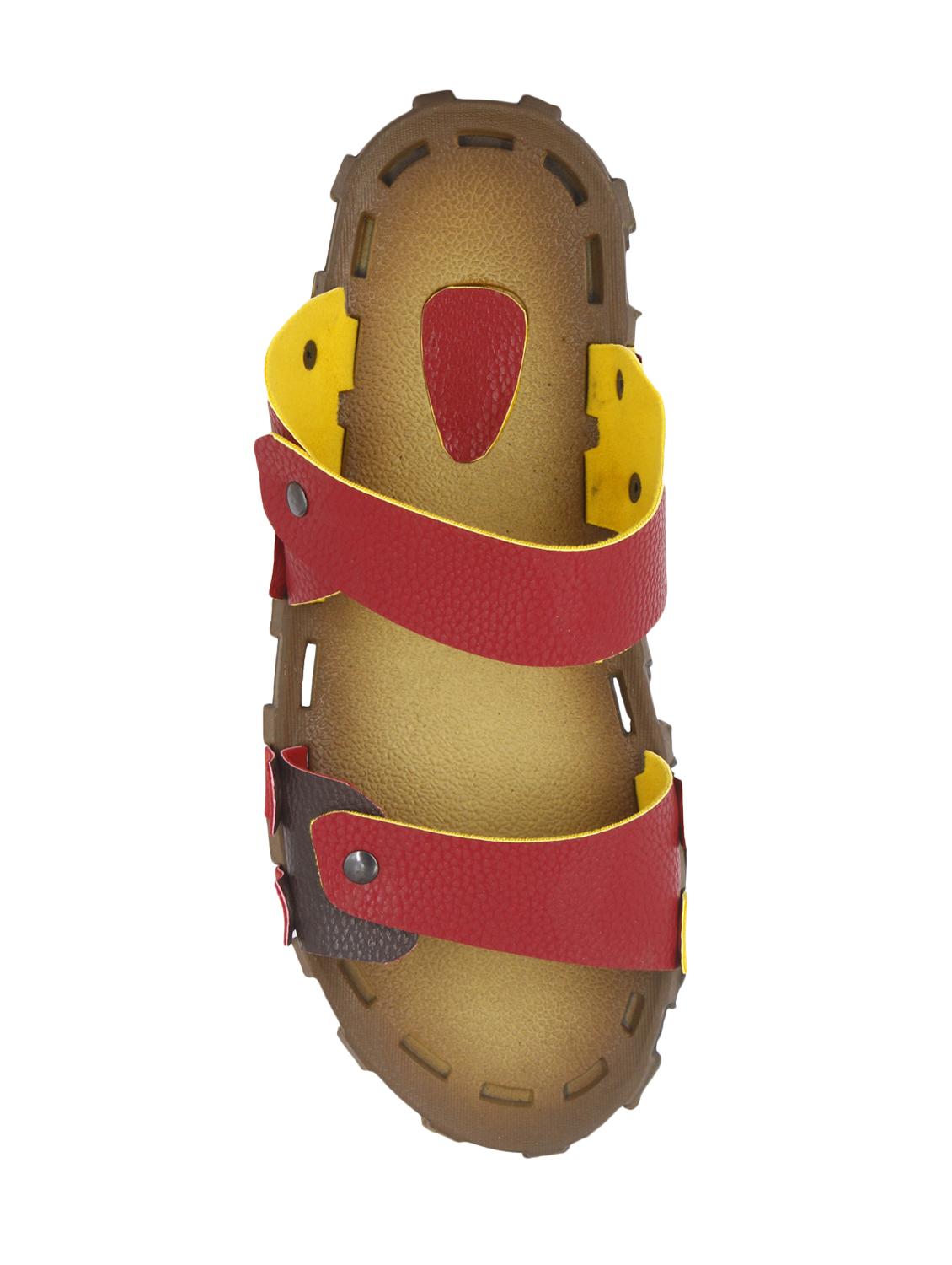 red leatherette slip on slippers - 15722394 - Zoom Image - 5