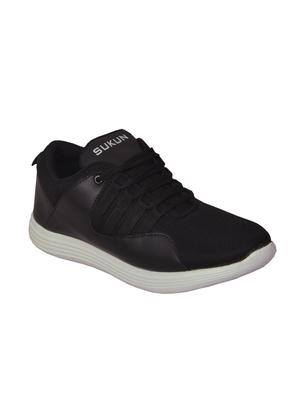 black mesh lace up sneakers - 15724042 - Standard Image - 2