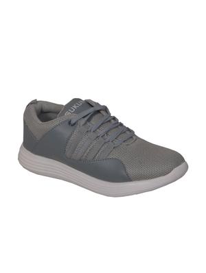 grey mesh lace up sneakers - 15724044 - Standard Image - 2