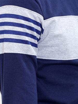 navy blue cotton casual jacket - 15724442 - Standard Image - 5