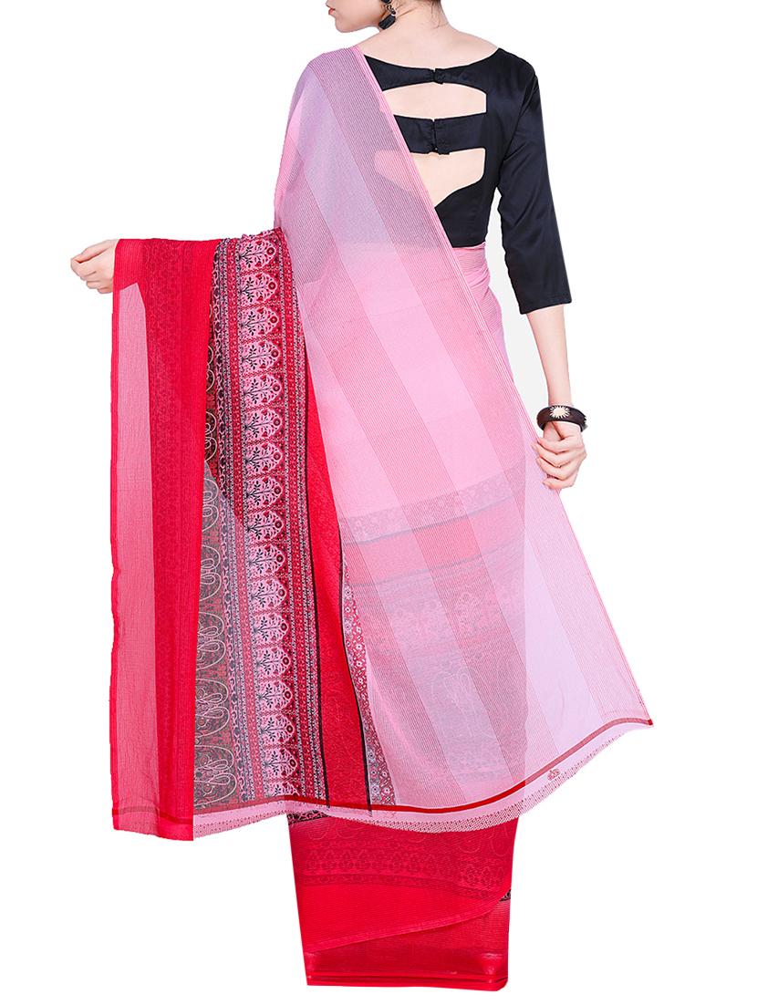 paisley printed saree with blouse - 15724735 - Zoom Image - 2