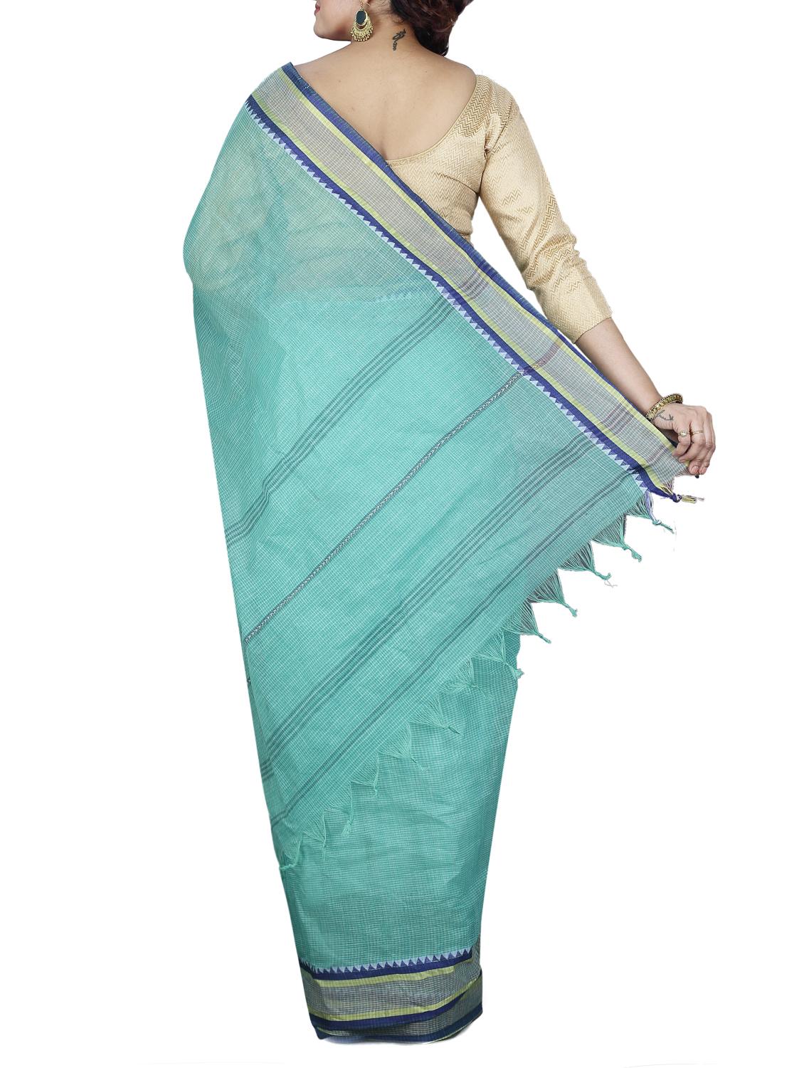 zari border tant saree - 15725732 - Zoom Image - 2