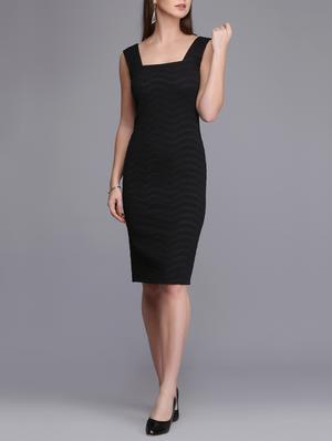 square neck sheath dress - 15726264 - Standard Image - 2