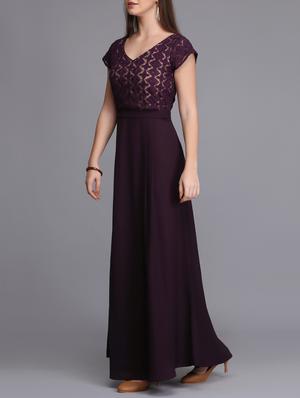 pleat detail embroidered maxi dress - 15726276 - Standard Image - 2