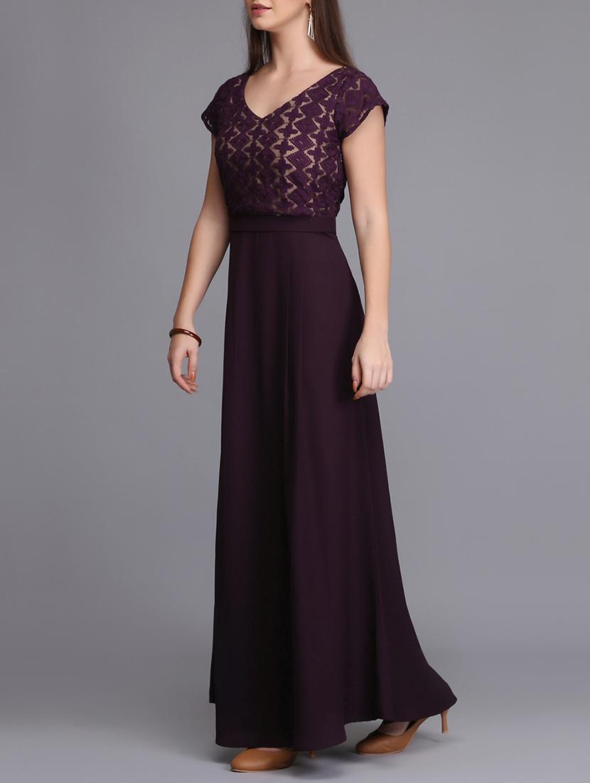 pleat detail embroidered maxi dress - 15726276 - Zoom Image - 2