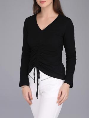 long sleeved ruched top - 15726290 - Standard Image - 2