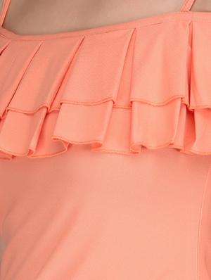 cold shoulder pleated top - 15726294 - Standard Image - 5