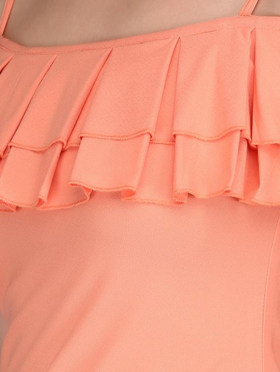 cold shoulder pleated top - 15726294 - Zoom Image - 5