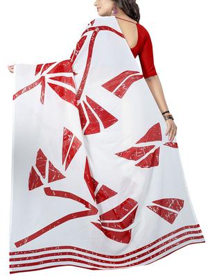 geometrical printed saree with blouse - 15726323 - Standard Image - 2