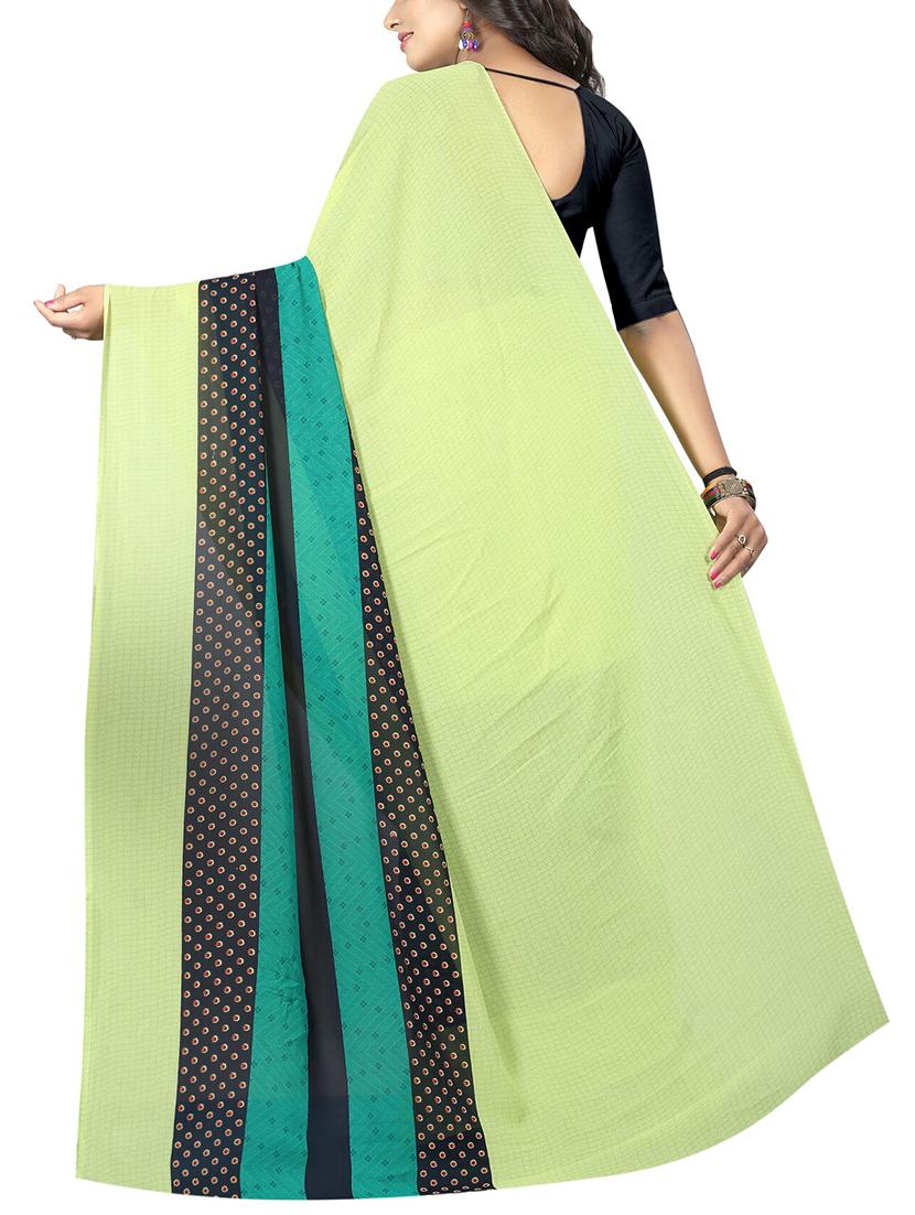 geometrical printed saree with blouse - 15726332 - Zoom Image - 2