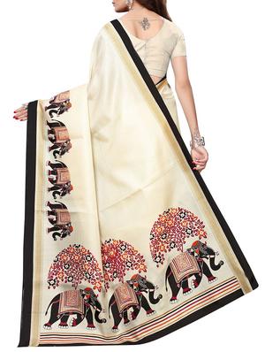 kalamkari printed saree with blouse - 15726343 - Standard Image - 2