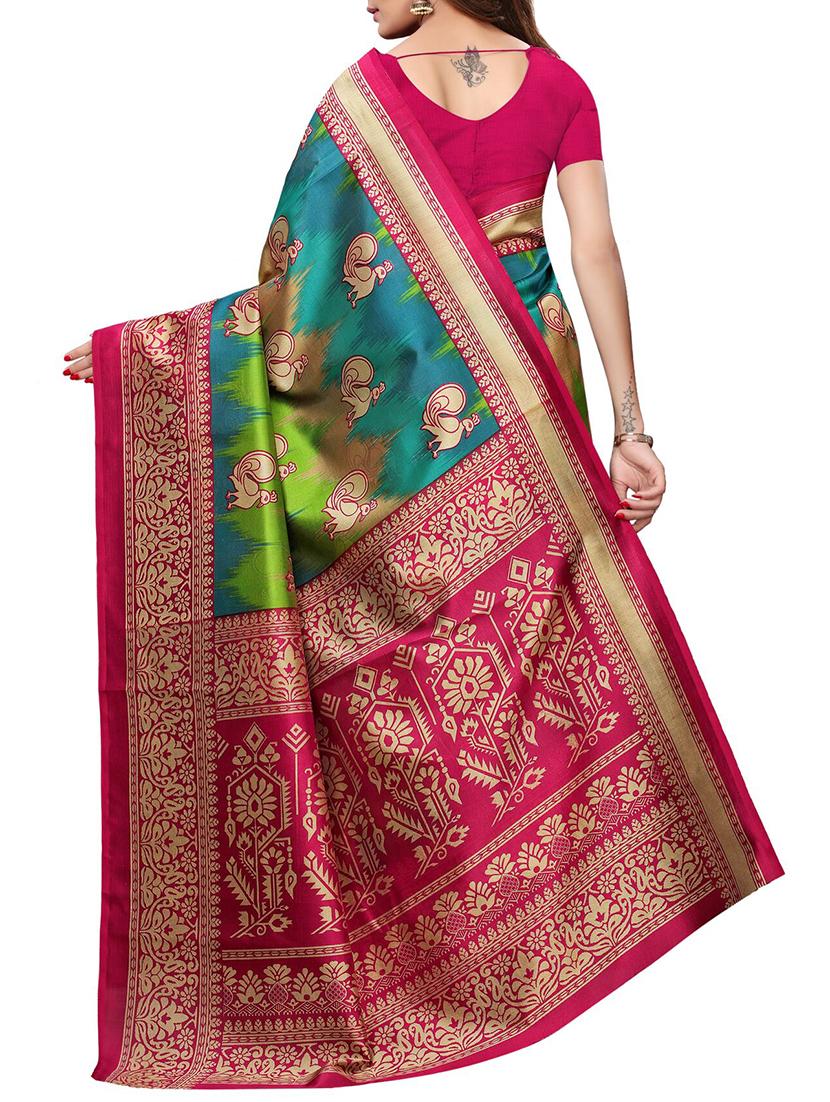 conversational mysore silk saree with blouse - 15726352 - Zoom Image - 2