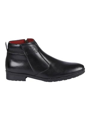 black leatherette formal slip ons - 15726582 - Standard Image - 2