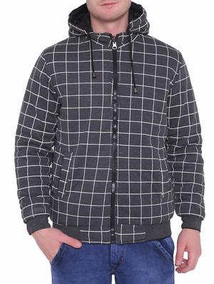 grey polyester blend casual jacket - 15726589 - Standard Image - 5