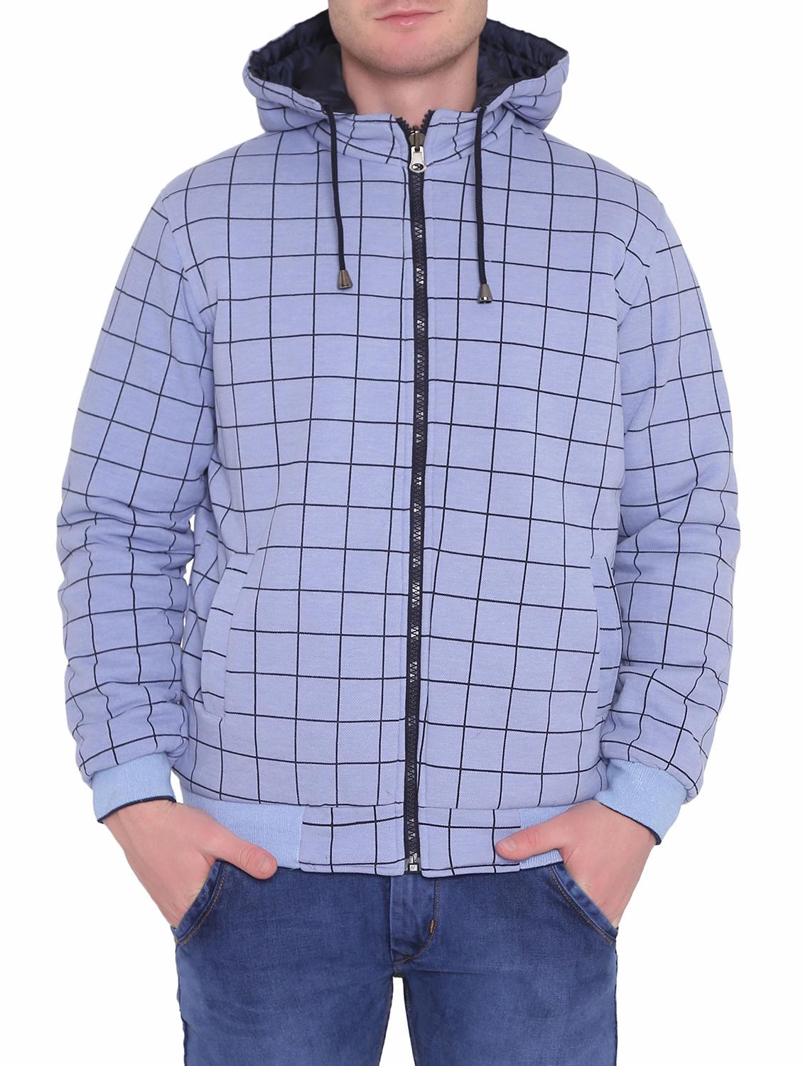 blue polyester blend reversible jacket - 15726593 - Zoom Image - 2