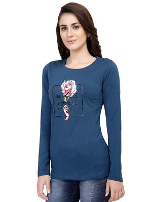 graphic print long sleeved tee - 15726861 - Standard Image - 2