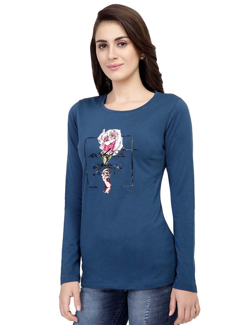 graphic print long sleeved tee - 15726861 - Zoom Image - 2