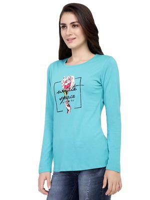 graphic print long sleeved tee - 15726862 - Standard Image - 2