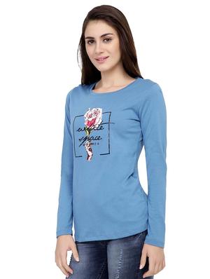graphic print long sleeved tee - 15726863 - Standard Image - 2