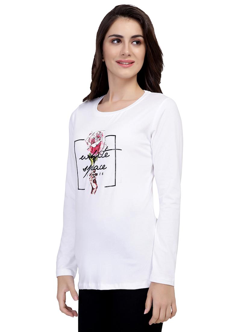 graphic print long sleeved tee - 15726867 - Zoom Image - 2