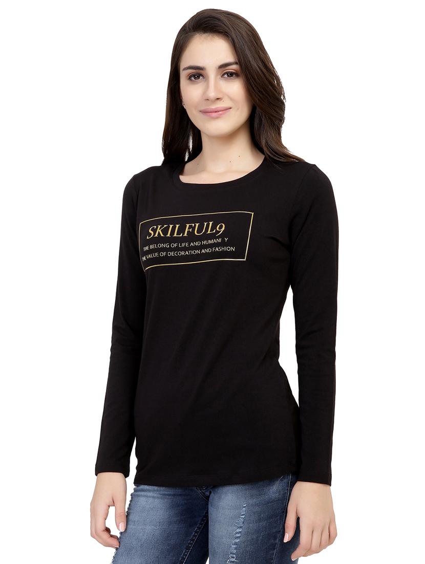 slogan print long sleeved tee - 15726880 - Zoom Image - 2
