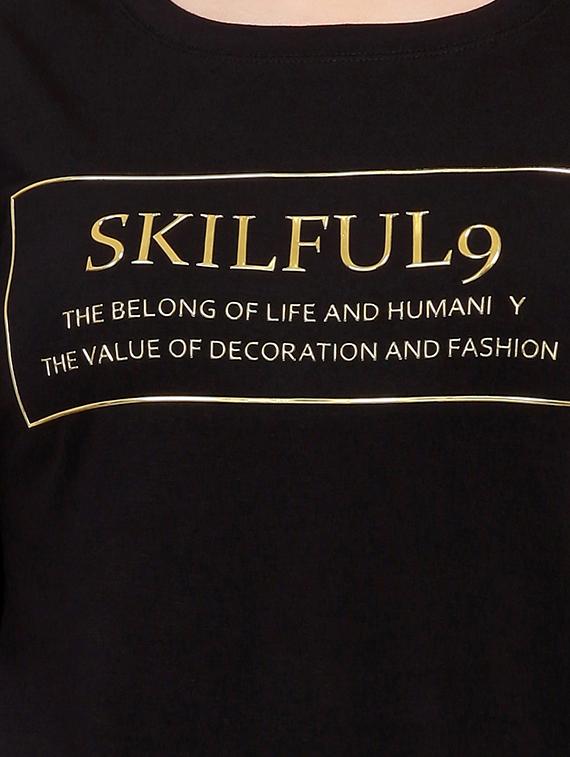 slogan print long sleeved tee - 15726880 - Zoom Image - 5