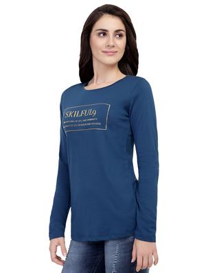 slogan print long sleeved tee - 15726881 - Standard Image - 2