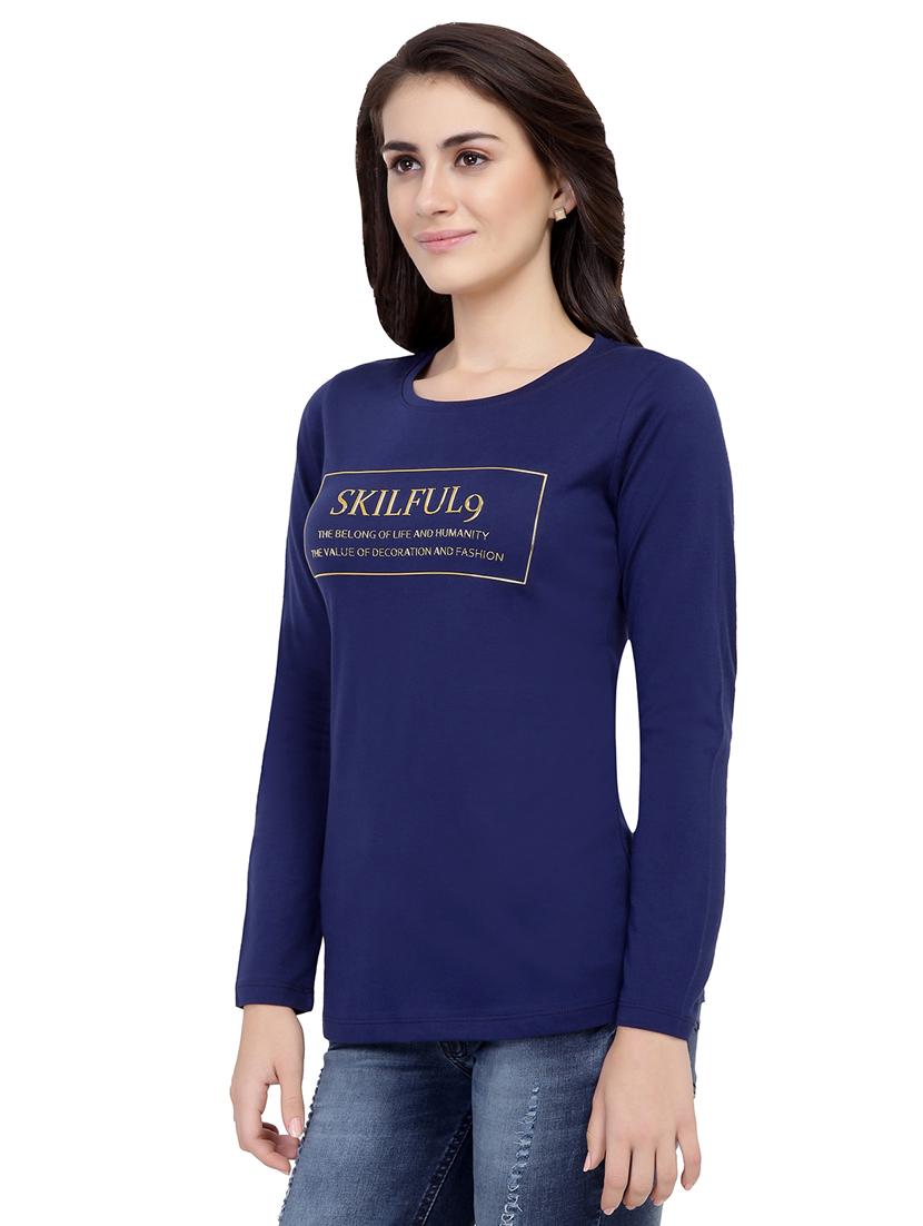slogan print long sleeved tee - 15726882 - Zoom Image - 2