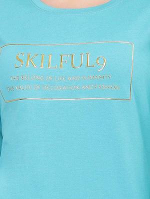 Slogan Print Long Sleeved Tee - 15726883 - Standard Image - 5