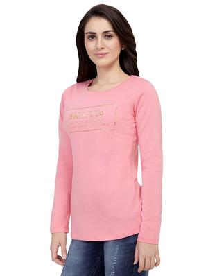 Slogan Print Long Sleeved Tee - 15726885 - Standard Image - 2