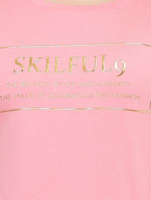 Slogan Print Long Sleeved Tee - 15726885 - Standard Image - 5