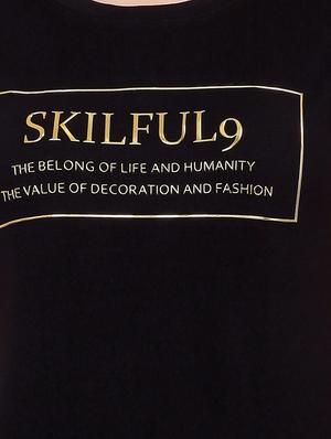 Slogan Print Short Sleeved Tee - 15726889 - Standard Image - 5