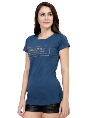 Slogan Print Short Sleeved Tee - 15726890 - Standard Image - 2