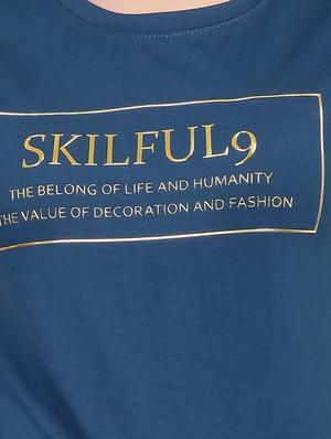 Slogan Print Short Sleeved Tee - 15726890 - Standard Image - 5