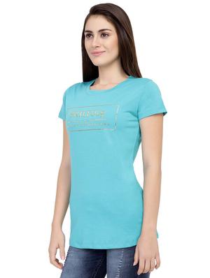 Slogan Print Short Sleeved Tee - 15726892 - Standard Image - 2