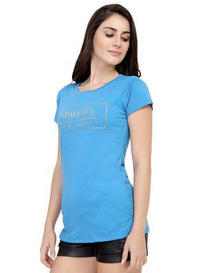 Slogan Print Short Sleeved Tee - 15726893 - Standard Image - 2