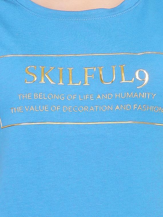 Slogan Print Short Sleeved Tee - 15726893 - Zoom Image - 5