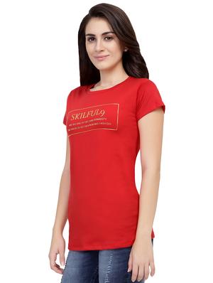 Slogan Print Short Sleeved Tee - 15726895 - Standard Image - 2