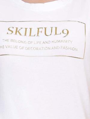 Slogan Print Short Sleeved Tee - 15726896 - Standard Image - 5