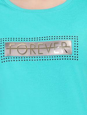 letter patch short sleeved tee - 15726901 - Standard Image - 5