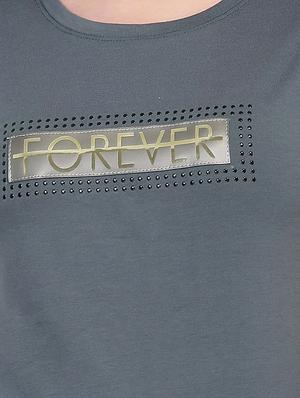 letter patch short sleeved tee - 15726902 - Standard Image - 5