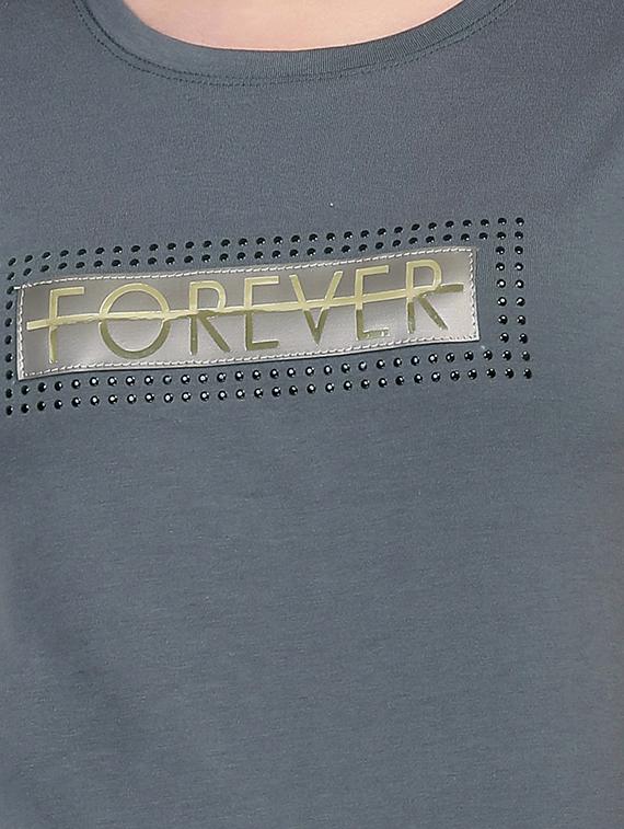 letter patch short sleeved tee - 15726902 - Zoom Image - 5