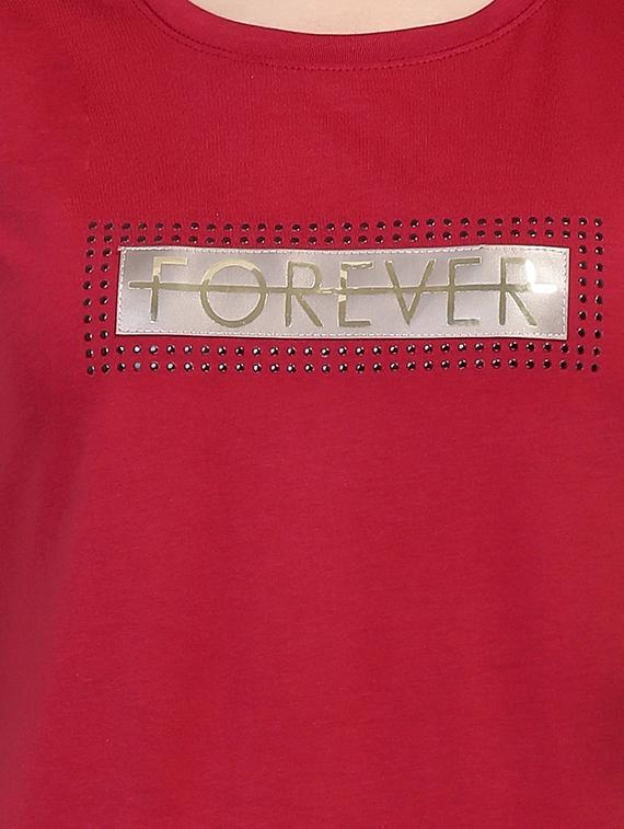 letter patch short sleeved tee - 15726903 - Zoom Image - 5