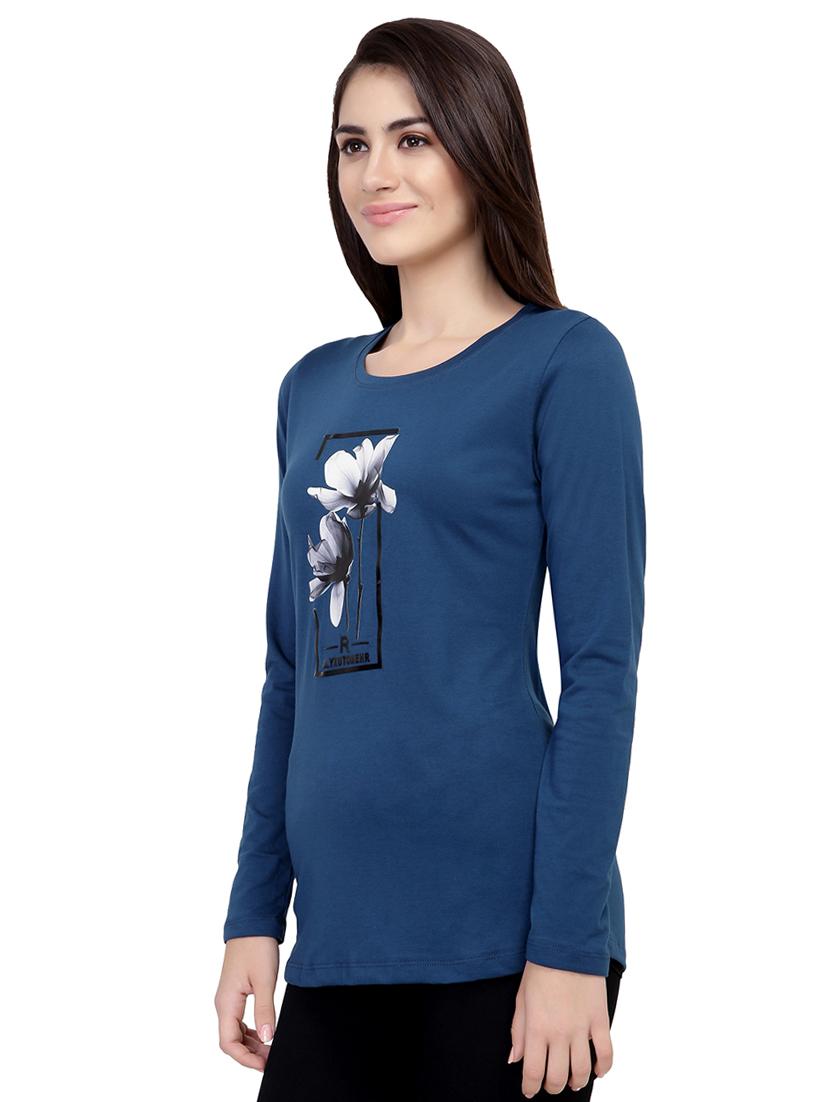 Graphic Print Long Sleeved Tee - 15726931 - Zoom Image - 2