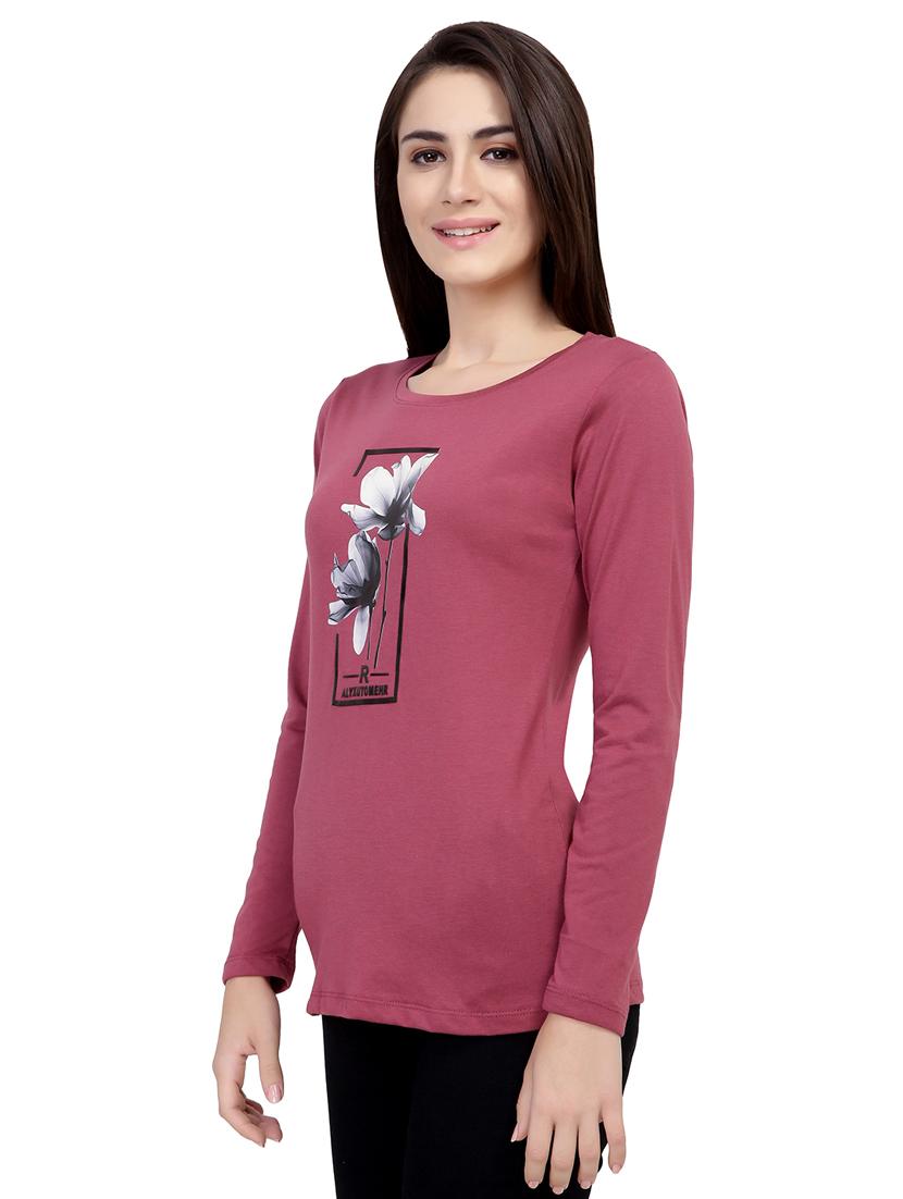Graphic Print Long Sleeved Tee - 15726933 - Zoom Image - 2