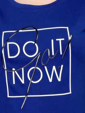 Slogan Print Short Sleeved Tee - 15726956 - Standard Image - 5