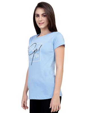 Slogan Print Short Sleeved Tee - 15726958 - Standard Image - 2