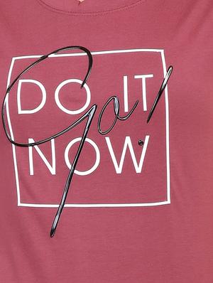 Slogan Print Short Sleeved Tee - 15726959 - Standard Image - 5